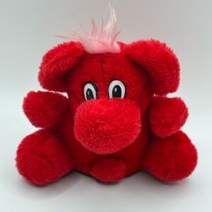 VTG Kodak Kolorkin Kosmic finger puppet Plush Stuffed Toy Red 5.5”